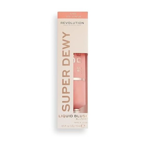 Revolution Beauty Super Dewy Liquid Blush - Fake The Flush - Picture 1 of 7